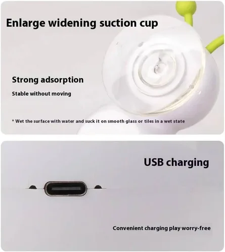Vista 8 de Caterpillar - Juguete inteligente interactivo para gatos, juguetes recargables activados por movimiento, resistentes a las mordeduras, juguetes
