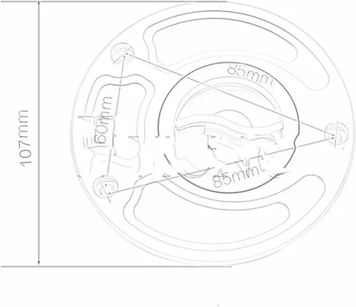 Vista 3 de Motorcycle Gas Caps for S&uzuki GSXR 600/750 1000 Hayabusa SV650 GSF1200 DL650/1000 V-Strom Motorcycle Fuel Gas Cap Tank Cover