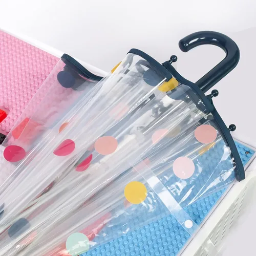 Vista 4 de RONIARE Kids Clear Bubble Umbrellas for Rain Dome Windproof Umbrella for Kid Girls and Boys