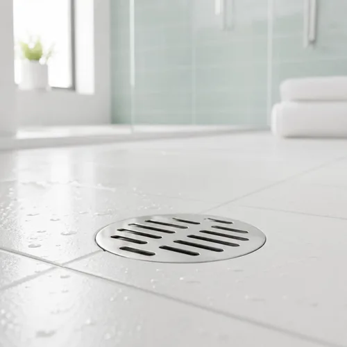 Vista 6 de 3.9 Inch Shower Drain Cover Round Showers Drains Strainer Grid