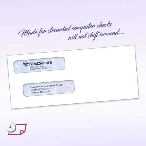 Vista 5 de NextDayLabels - Caja de sobres de seguridad de doble ventana 500# 8 autosellados