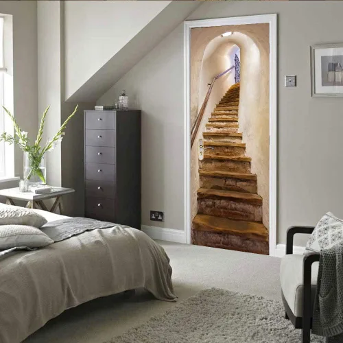 Vista 27 de Calcomanías 3D para puerta, murales para despegar y pegar, papel tapiz de caballo, calcomanías autoadhesivas extraíbles de PVC, impermeable, póster