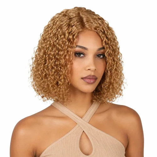 Vista 21 de Pelucas de cabello humano rizado profundo, parte lateral, encaje frontal precortado, encaje frontal para usar y llevar, peluca sin pegamento