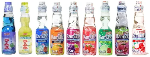 Vista 2 de RAMUNE - Paquete múltiple de refrescos japoneses, 8 botellas, 6.76 onzas líquidas (9 muestras)