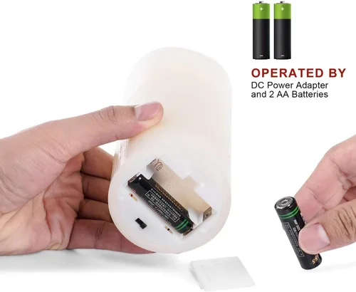 Vista 6 de Velas LED sin llama parpadeo 3 in x 4 in con 10 teclas control remoto, temporizador clásico pilar fibra óptica mecha velas de cera real, funciona