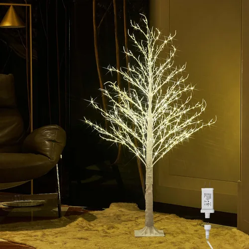 Vista 9 de LITBLOOM Árbol Marrón Iluminado Enchufable 430 Luces LED de Hadas 4 Pies, Árbol de Ramitas con Luces para Interior Exterior Hogar Habitación