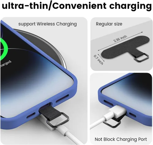Vista 2 de Lengüeta universal para teléfono celular sin adhesivo, paquete de 5 piezas de repuesto para correa de teléfono, parche de cordón de seguridad