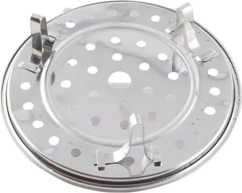 Vista 2 de Steamer Rack, Stainless Steel Removable Legs Steaming Rack, Multifunction Steam Tray Stand for Steamer Cookware Instant Pressure Cooker (18cm)