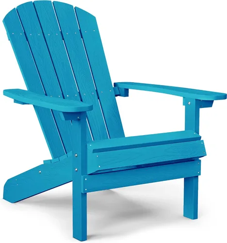 Vista 36 de YEFU Silla Adirondack de plástico resistente a la intemperie, sillas de patio con instalación fácil en 5 pasos, se ve exactamente como madera real