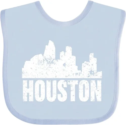 Vista 8 de inktastic Houston Skyline Grunge Baby Bib