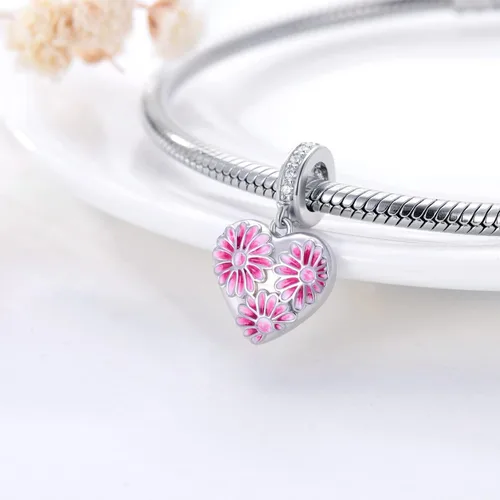 Vista 15 de LONAGO Abalorio personalizado con foto de plata de ley 925 con diseño de hueso de perro para pulsera