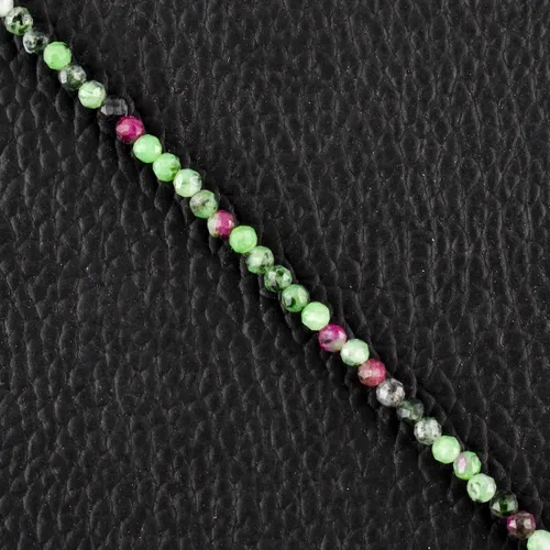 Vista 28 de Natural Gemstone Micro Beads Dainty Bangle Bracelet, Handmade Birthstone Jewelry, Healing Chakra Crystals, Silver Plated 8 inch, Birthday Gift for