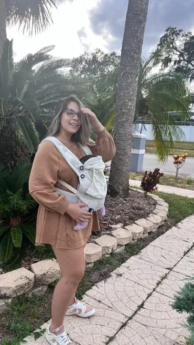 Vista 11 de Bebamour Portabebés de punto para recién nacidos a niños pequeños -Portabebés ligero 3 en 1 Portabebés de transporte delantero y trasero