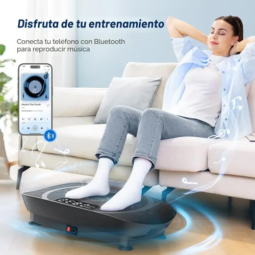 Vista 2 de MERACH Vibration Plate Exercise Machine, Whole Body Workout Equipment for Women, Bluetooth and Silicone Pedal, Vibration Plate with Auto Mode
