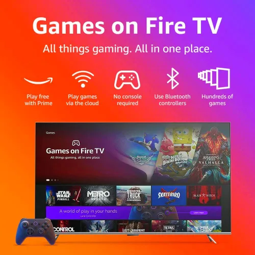 Vista 9 de Televisión inteligente Amazon Fire TV Omni Series de 50" en 4K UHD seminueva, de control a manos libres con Alexa