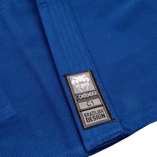Vista 5 de Venum Contender BJJ Gi (cinturón blanco libre incluido) (para niños), azul - C00