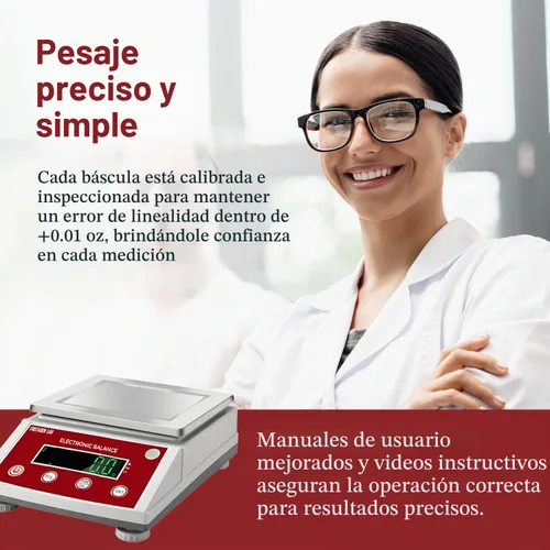 Vista 5 de Báscula de laboratorio Fristaden Serie HTP 22 lbs x 0.004 oz