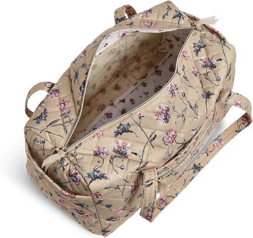 Vista 2 de Vera Bradley Iconic Performance - Bolsa de viaje de sarga tamaño mediano