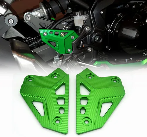 Vista 11 de Accesorios de aluminio CNC para motocicleta, reposapiés, juego trasero, estribera, placas de talón, protector para Kawa' Z900 2017-2022 2023