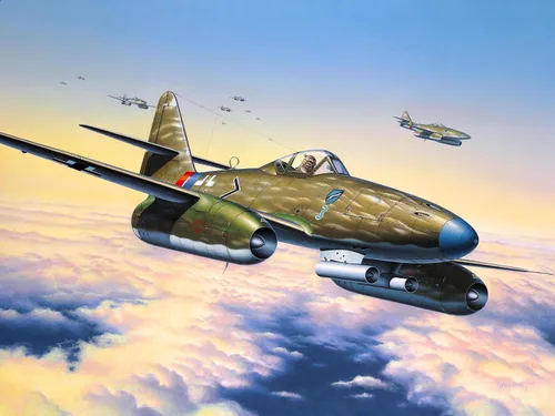 Vista 4 de Revell 04166 Messerschmitt Me 262 A-1a Modelo Kit
