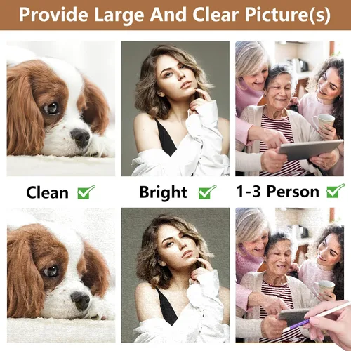 Vista 4 de Kit personalizado de pintura por números para adultos, lienzo personalizado de pintura al óleo para personalizar tus imágenes, pinturas de color por