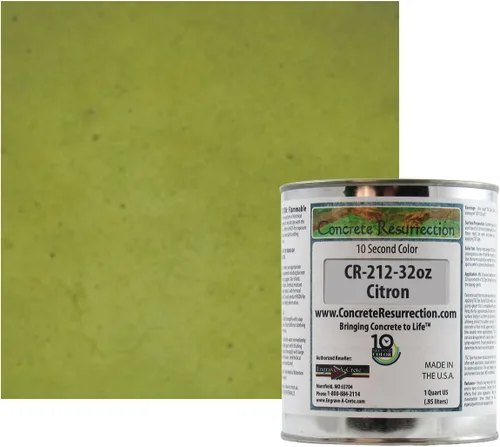 Vista 7 de Tinte profesional para hormigón de secado rápido, fácil de usar. Tinte de acetona Concrete Resurrection de 10 segundos color 32 oz (ámbar)