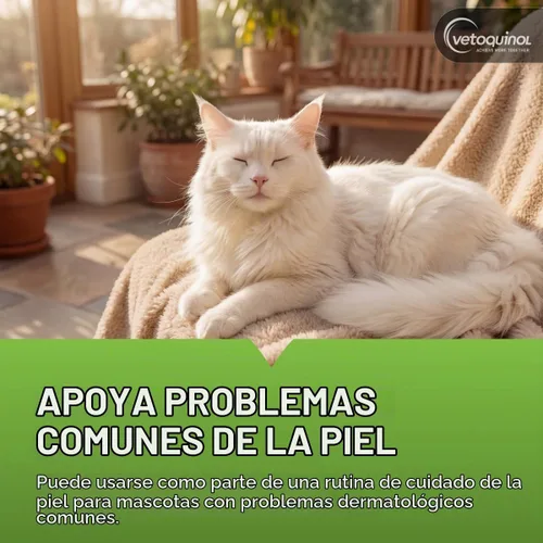 Vista 4 de Champú universal de azufre medicado Vetoquinol para perros y gatos, 1 galón