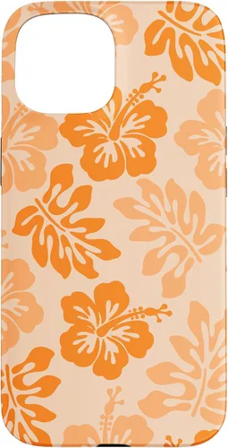 Vista 6 de Orange Hibiscus Y2K Tropical Floral Hawaiian Flowers Pattern Case for iPhone 17