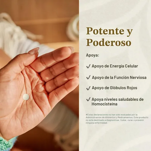 Vista 3 de KAL Vitamina B12 metilcobalamina y adenosilcobalamina 2000 mcg ActivMelt