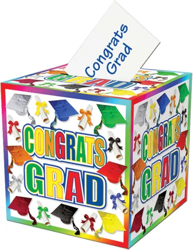Vista 4 de Caja de tarjetas de graduación accesorio de fiesta (1 unidad) (1/paquete)