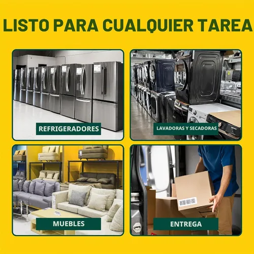 Vista 6 de Harper Trucks 6781 - Camión de mano para electrodomésticos, verde oscuro