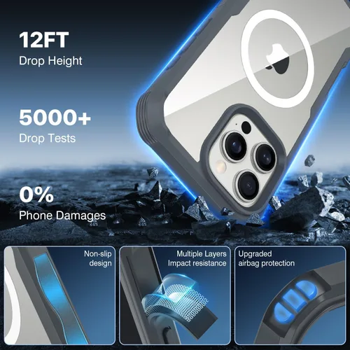 Vista 233 de CENHUFO Funda de privacidad para iPhone 11 Pro, funda de cuerpo completo con protector de pantalla de privacidad de vidrio templado 9H integrado