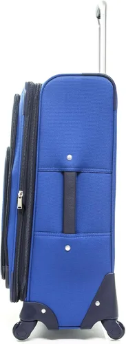 Vista 4 de Tommy Hilfiger Signature sólido extensible Spinner equipaje Azul Patchwork TM414SS6-BLU