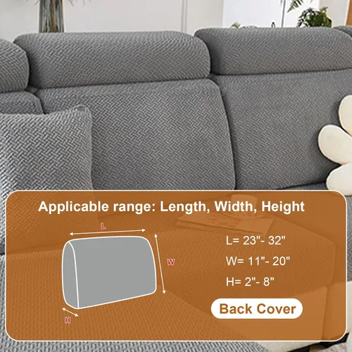 Vista 7 de Fundas de cojín para sofá, fundas para sofá modular, fundas elásticas para sofá en forma de L y asientos modulares, protector de muebles apto