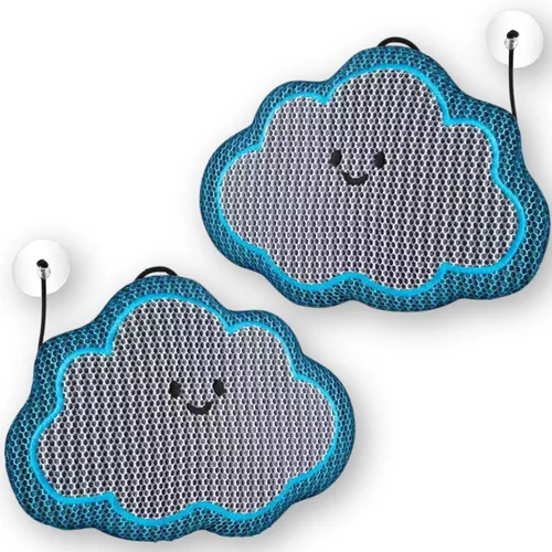 Vista 9 de Cloud - Absorbedor de espuma para bañera de hidromasaje, esponja flotante reutilizable y removedor de aceite con correa opcional, bonita esponja