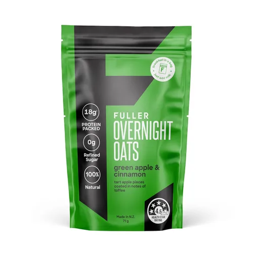 Vista 5 de Deliciosa avena nocturna con alto contenido de proteínas y arándanos y vainilla, FULLER diseñado por nutricionistas para más tiempo con bajo