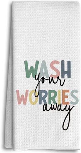 Vista 7 de Decoración de baño para niños, toallas y accesorios, decoración de cocina para niños pequeños, lávate las manos, toallas de cocina negras bohemias