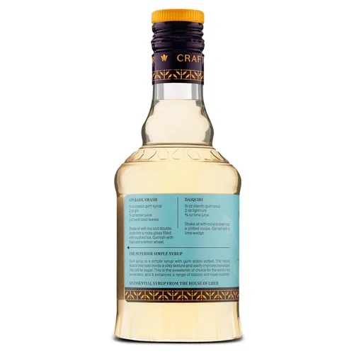Vista 5 de Liber & Co. Jarabe de goma clásico – El jarabe simple superior con azúcar de caña pura y goma de mascar árabe natural – Hace 25 bebidas – esencial