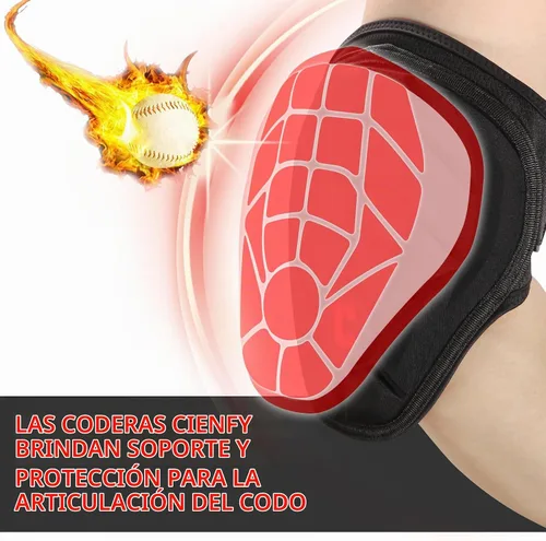 Vista 4 de Cienfy Codera de béisbol sóftbol codera, protección de antebrazo para jóvenes y adultos