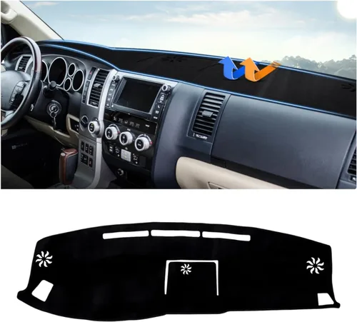 Vista 15 de Autorder Alfombrilla de cubierta de tablero para Toyota 4Runner 2003 2004 2005 2006 2007 2008 2009 Accesorios Cubierta de tablero de terciopelo