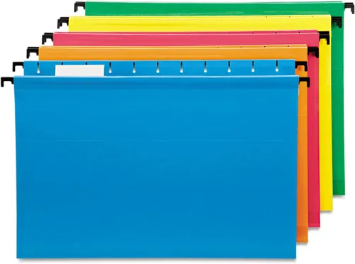 Vista 5 de Pendaflex Surehook fólders de archivos colgantes reforzados, Colores Variados