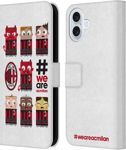 Vista 23 de Head Case Designs Officially Licensed AC Milan Dream Big Children Leather Wallet Case Compatible with Apple iPhone 11