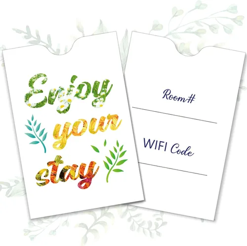 Vista 9 de Geyee 500 fundas para tarjetas de hotel para llaves de hotel, 2.4 x 3.5 pulgadas (estilo clásico)