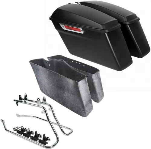 Vista 13 de TCT-MOTORPARTS Bolsa de sillín dura para alforja de conversión de hardware para Harley 2018-2025 Softail Fat Boy Breakout