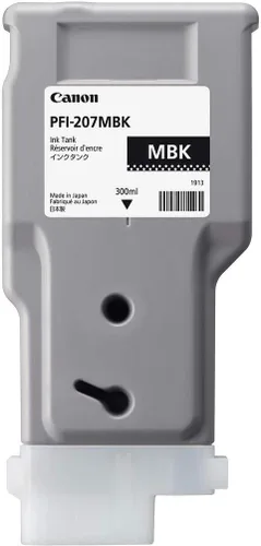 Vista 2 de Canon PFI-207MBK - Tinta para impresoras iPF, color negro mate, paquete de 2