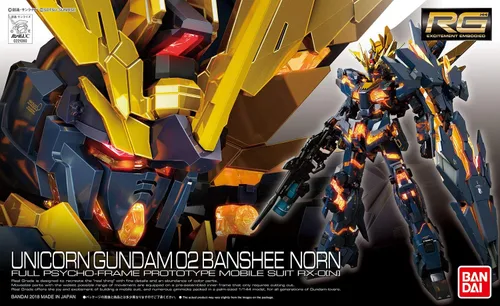 Vista 7 de Bandai Hobby - Gundam UC - #27 Unicorn Gundam 02 Banshee Norn RG 1/144 Kit