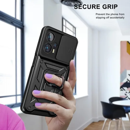 Vista 10 de CCSmall Funda para Xiaomi Poco X4 GT 5G con cubierta deslizante para cámara