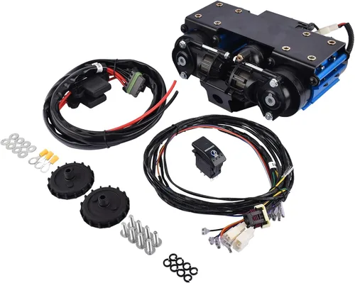 Vista 5 de Compresor de aire de alto rendimiento de 12 V de doble tanque de salida alta, reemplazo universal para compresor de aire de doble tanque CKMTA12 a