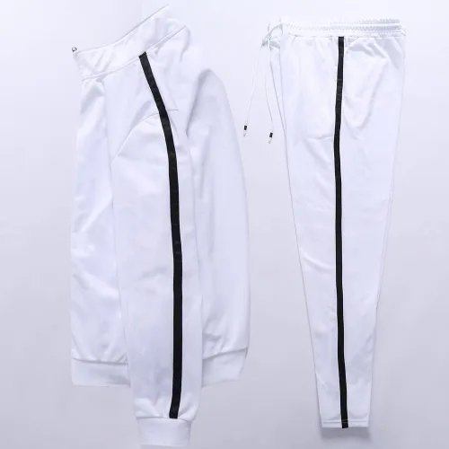 Vista 4 de GXAMOY Conjunto deportivo deportivo de 2 piezas para hombre casual con cremallera completa para correr entrenamiento deportes ropa deportiva