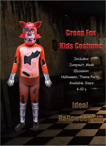 Vista 3 de Boys Horror Game Costume Halloween Cosplay Jumpsuit Set 6-10Y